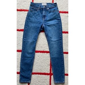 Everlane Skinny Jean Mid Blue Sz 26